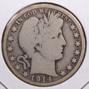 1914 Barber Half Dollar, Good Circulated Coin, Store