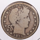 1914-S Barber Half Dollar, Good Circulated Coin, Store
