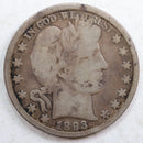 1893 Barber Silver Half Dollar, Good+ Circulated Coin, Store