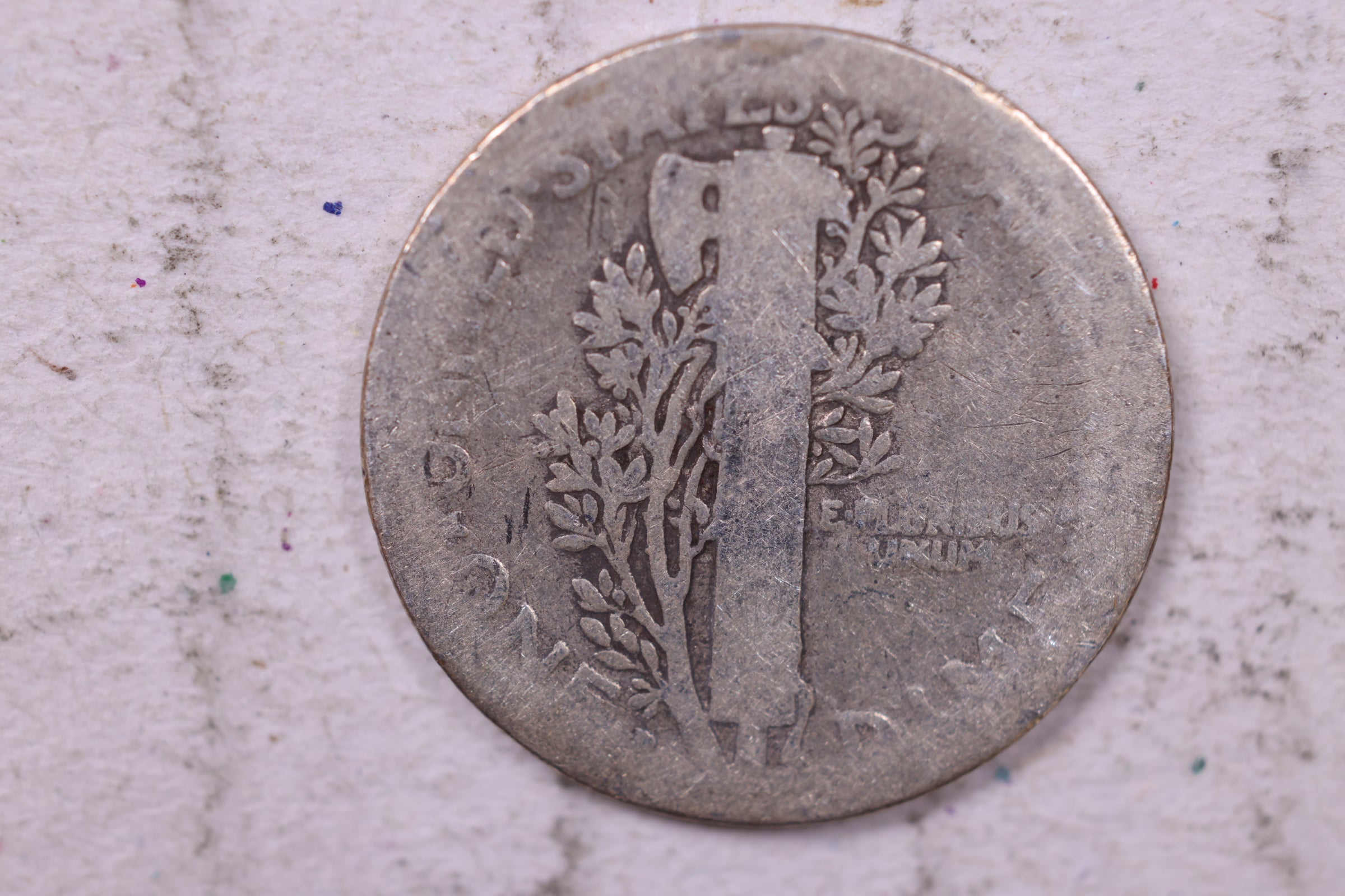 1921-D Mercury Silver Dime., About Good, Store  #19836