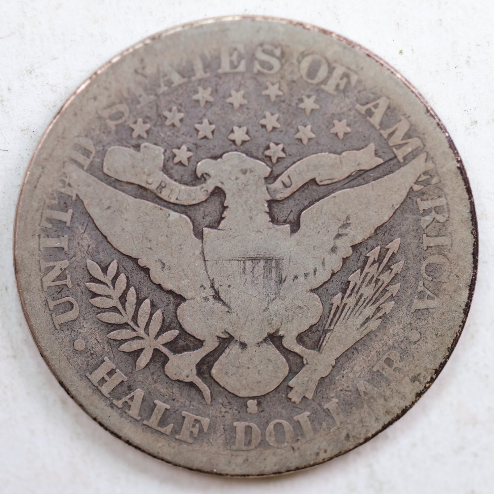 1893-S Barber Silver Half Dollar, Good Circulated Coin, Store #HR0767