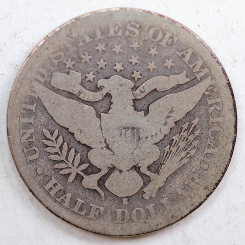 1893-S Barber Silver Half Dollar, Good Circulated Coin, Store