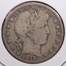 1915-D Barber Half Dollar, Very Good Circulated Coin, Store