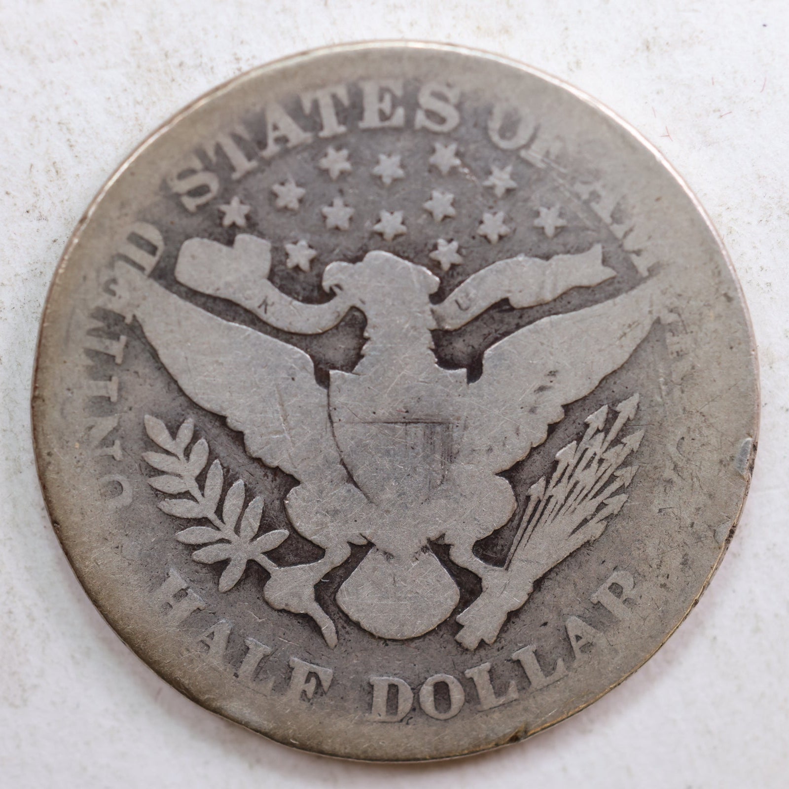 1896 Barber Silver Half Dollar, Good Circulated Coin, Store #HR0775