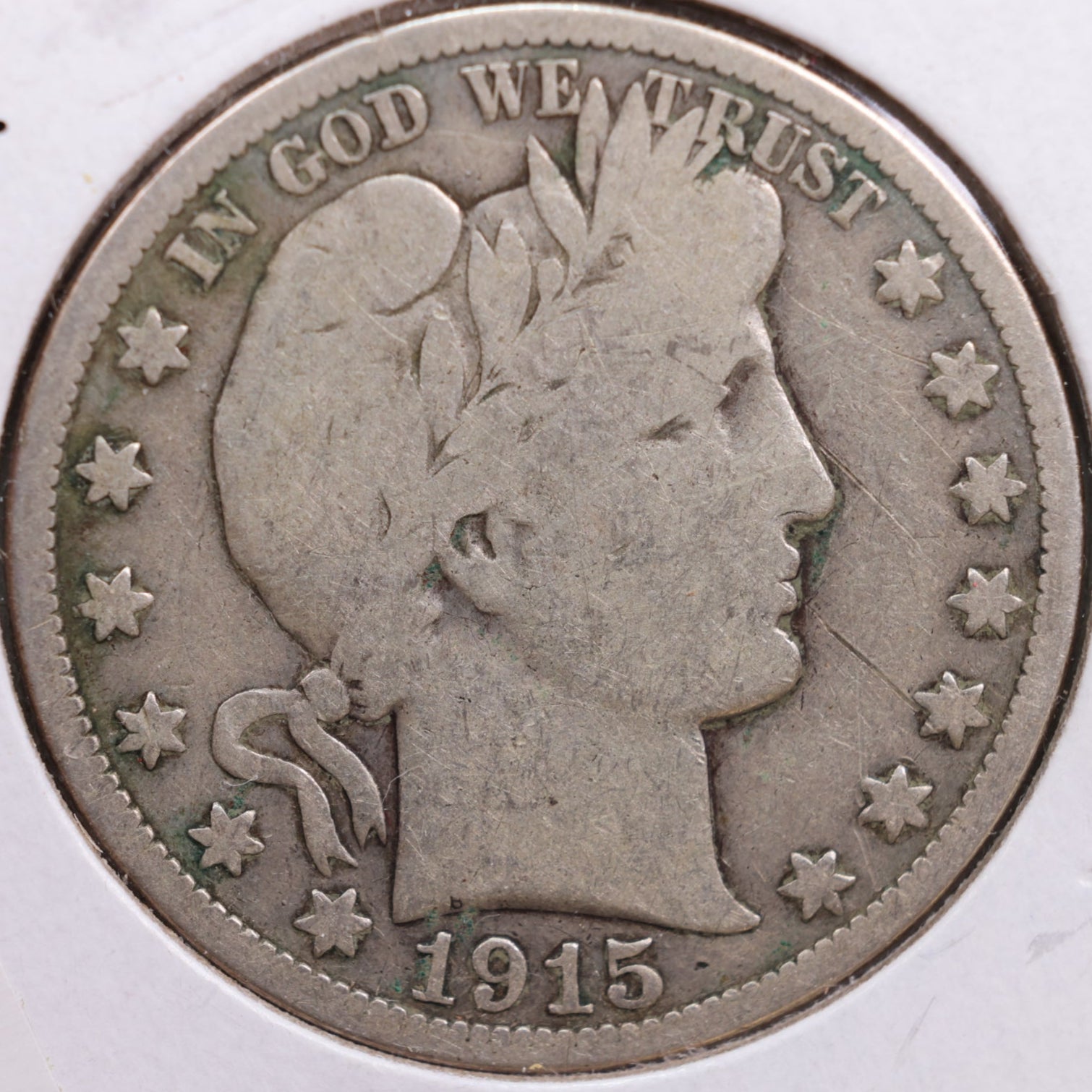 1915 Barber Half Dollar, Good Circulated Coin, Store #HR0711