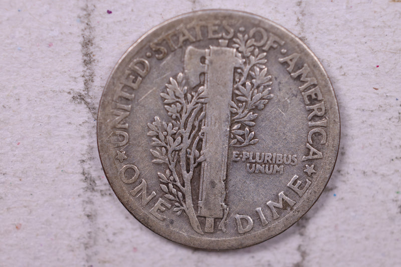1923 Mercury Silver Dime., Fine, Store