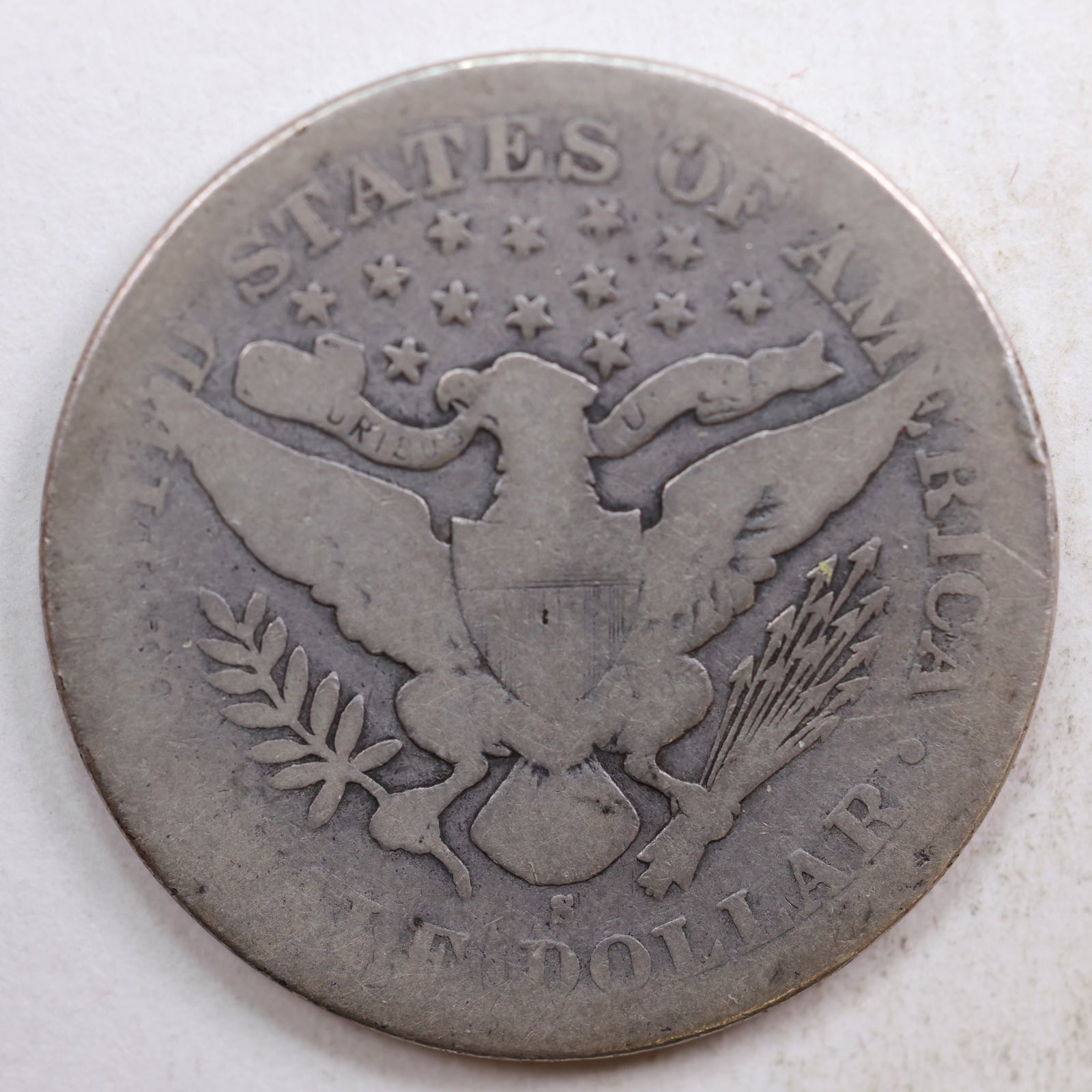 1898-S Barber Silver Half Dollar, About Good Circulated Coin, Store #HR0783