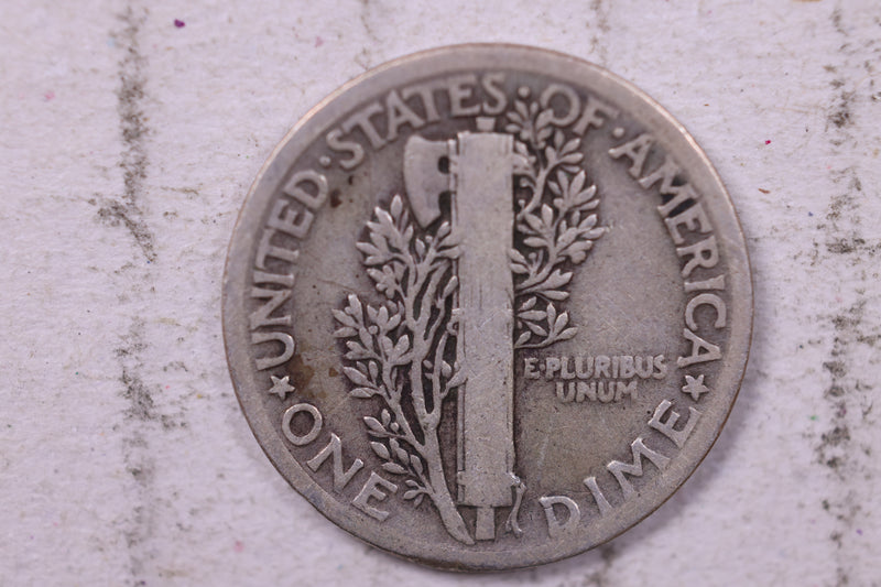1923 Mercury Silver Dime., Fine, Store