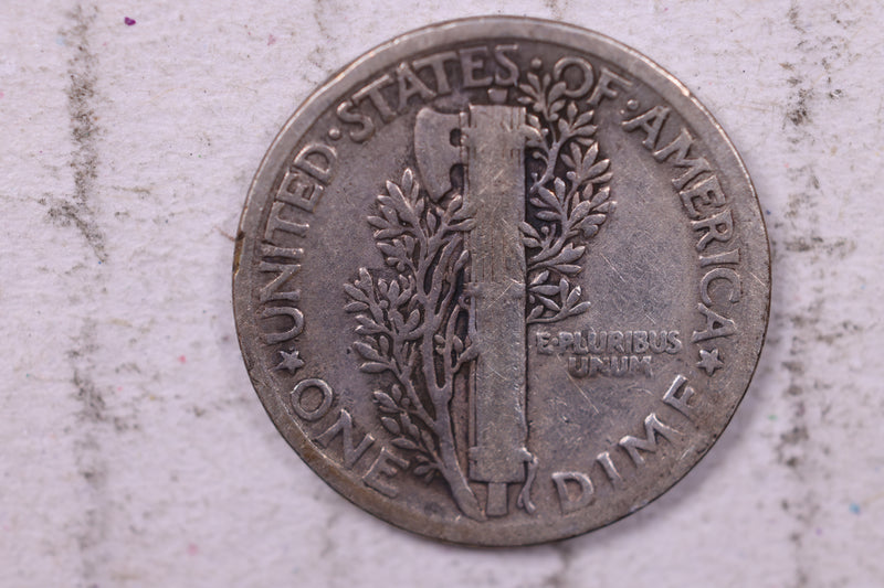 1923 Mercury Silver Dime., Fine, Store