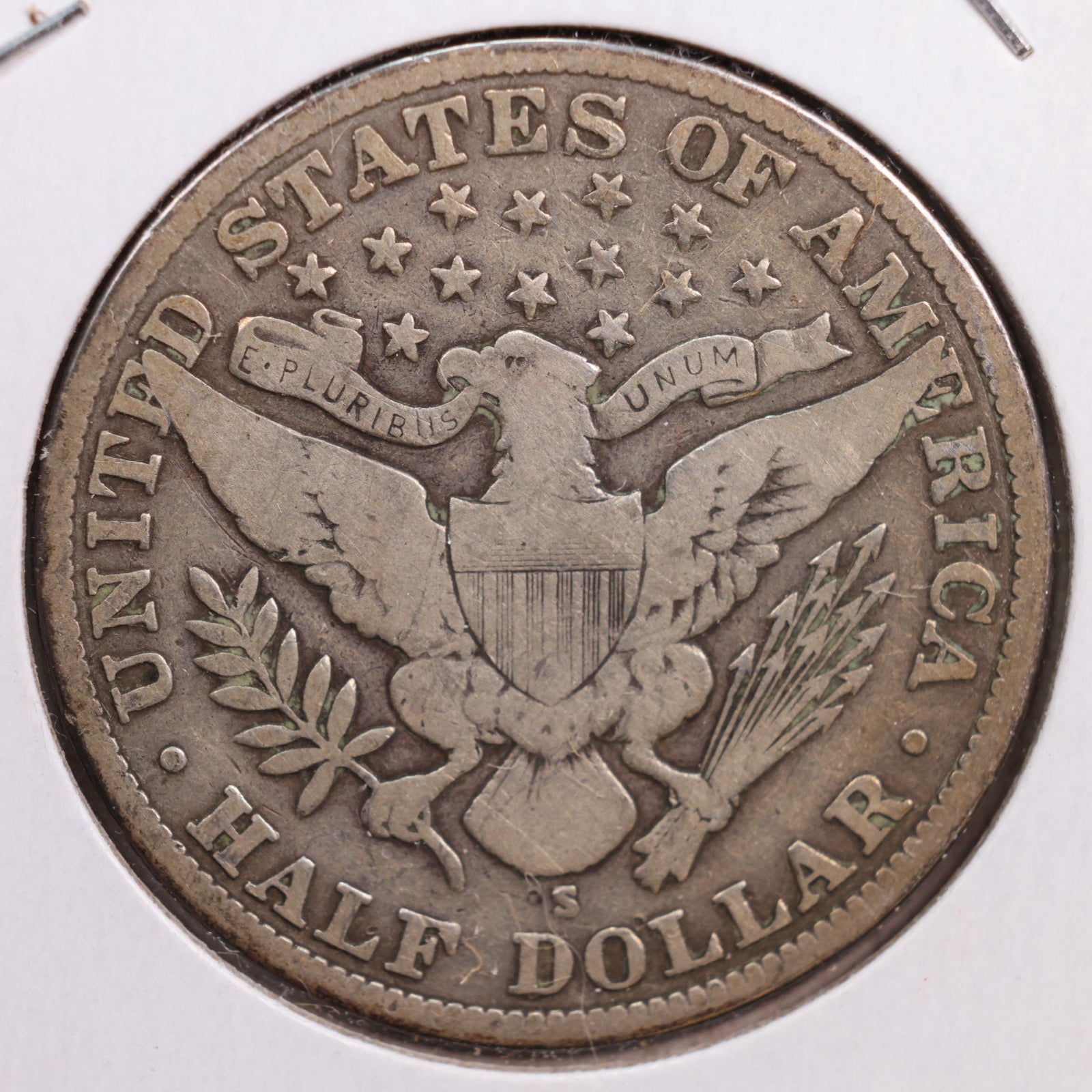1915-S Barber Half Dollar, Very Good+ Circulated Coin, Store #HR0702