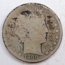 1900-O Barber Silver Half Dollar, About Good Circulated Coin, Store