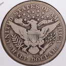 1915-S Barber Half Dollar, Very Good Circulated Coin, Store