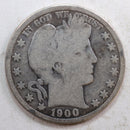 1900-S Barber Silver Half Dollar, Good Circulated Coin, Store