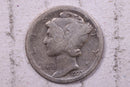 1923-S Mercury Silver Dime., Good, Store