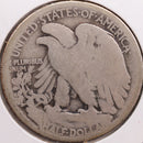 1916 Walking Liberty Half Dollar, Good Circulated Coin, Store