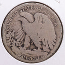 1916 Walking Liberty Half Dollar, Very Good Circulated Coin, Store