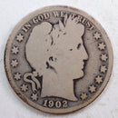 1902-O Barber Silver Half Dollar, Good Circulated Coin, Store