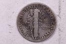 1924 Mercury Silver Dime., Very Good, Store