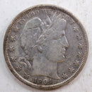 1904 Barber Silver Half Dollar, Very Fine Circulated Coin, details, Store