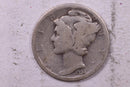 1924-D Mercury Silver Dime., Very Good, Store