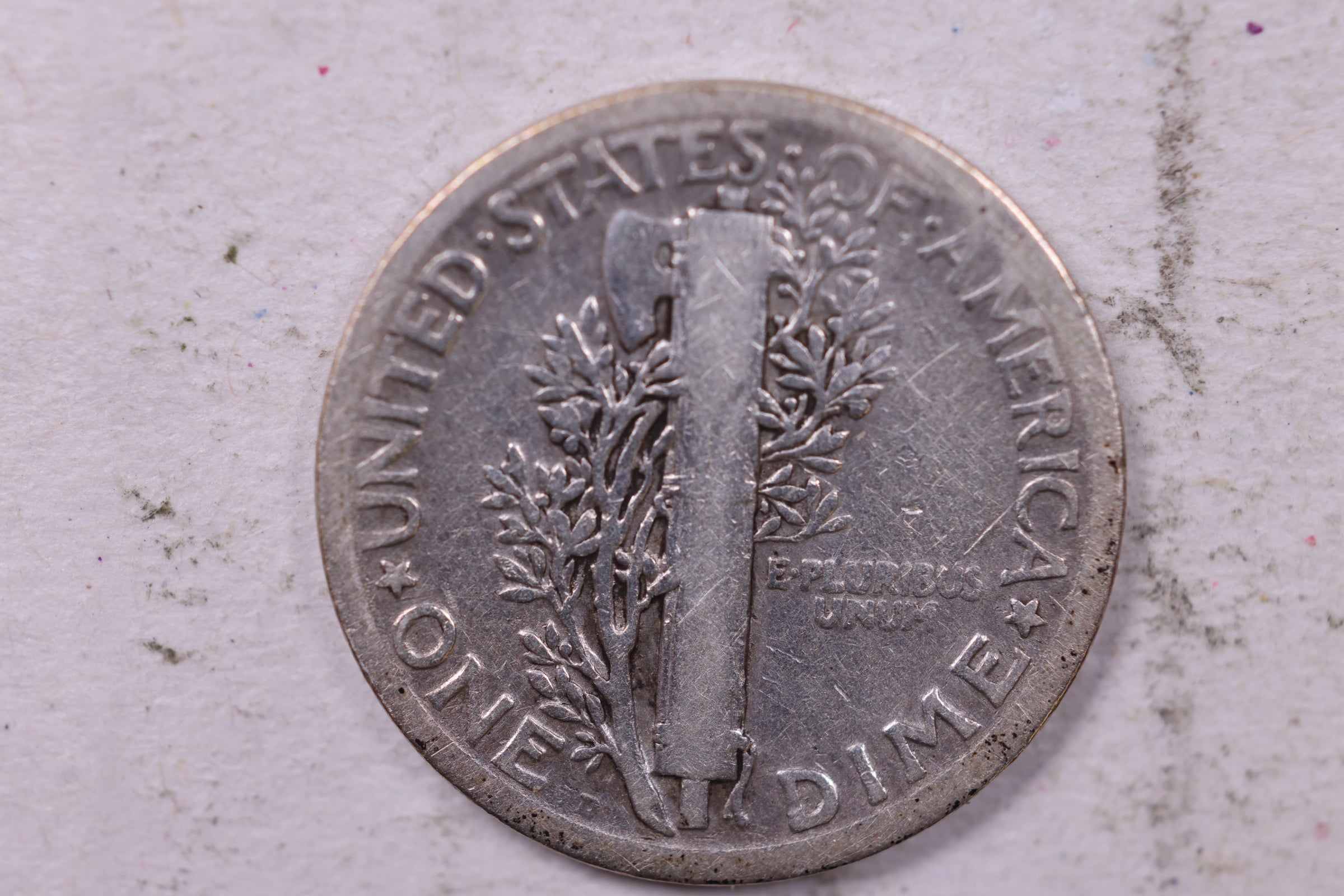 1924-D Mercury Silver Dime., Very Good, Store  #19859