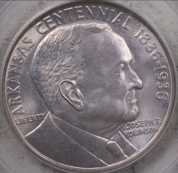 1936 Robinson Silver Half Dollar Commemorative., PCGS MS64., Store #GEC0020