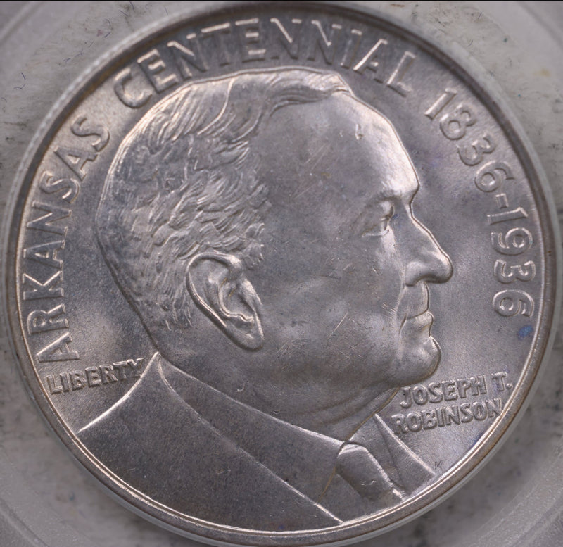 1936 Robinson Silver Half Dollar Commemorative., PCGS MS64., Store