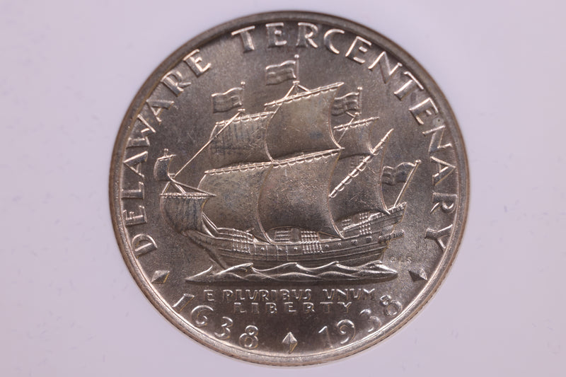 1936 Delaware Silver Half Dollar Commemorative., NGC MS-65.,