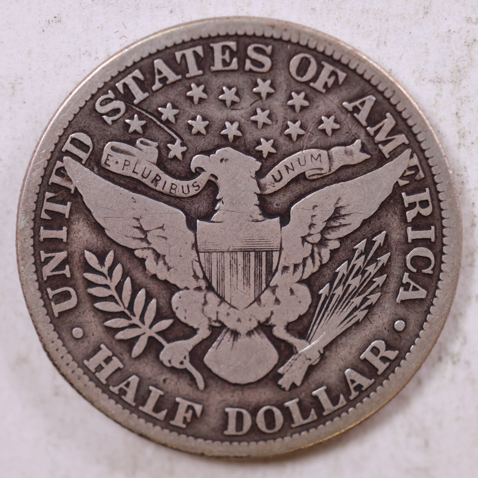 1912 Barber Silver Half Dollar, Very Good+ Circulated Coin, Store #HR0823