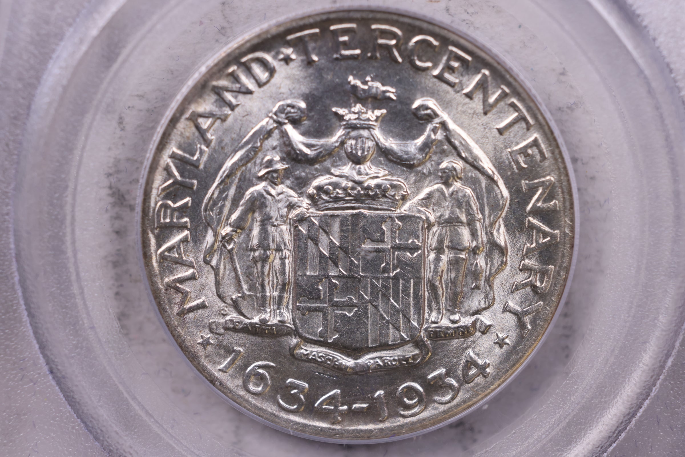 1934 Maryland Silver Half Dollar Commemorative., PCGS MS-63., #GEC0019