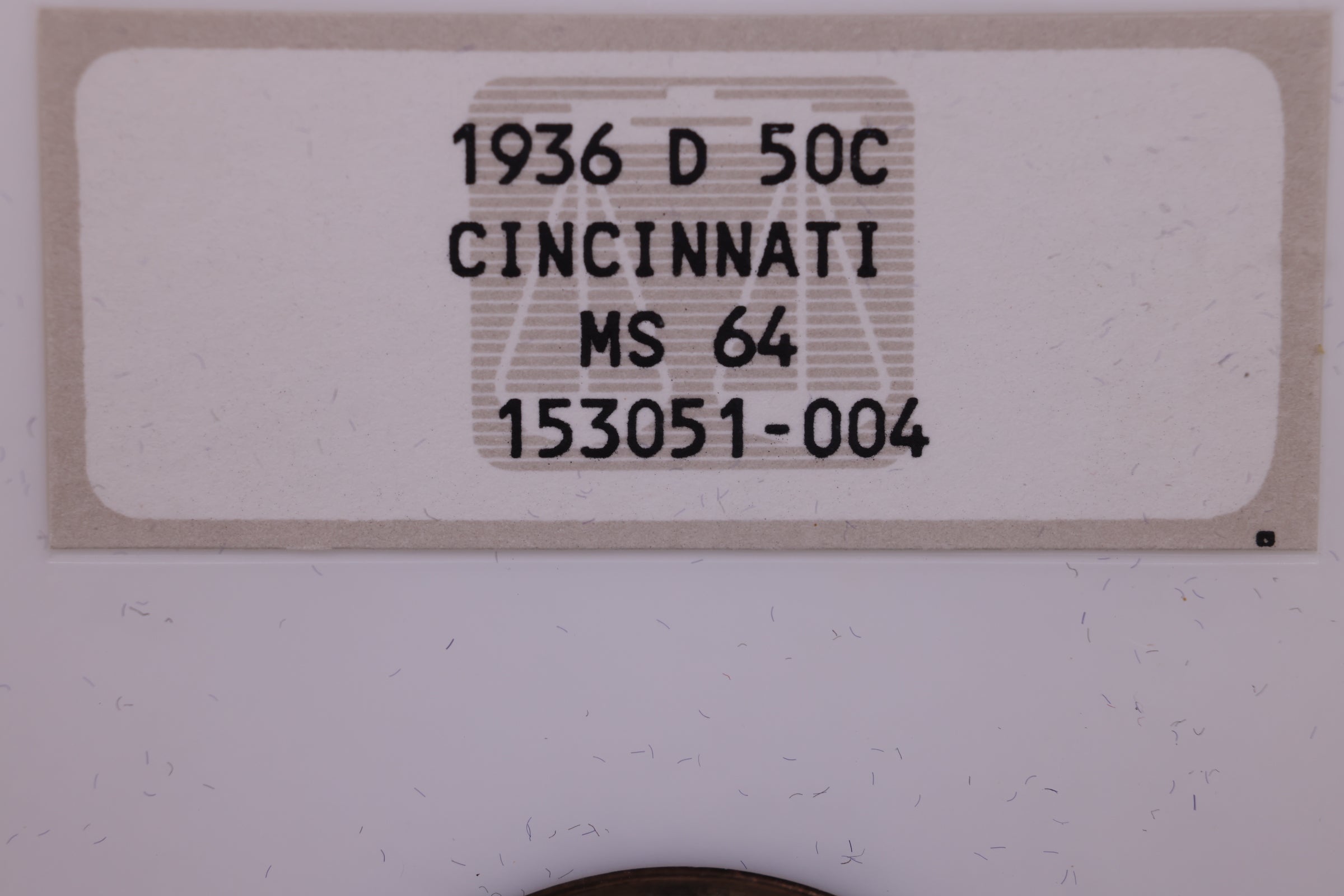 1936-D Cincinnati Silver Half  Commemorative., NGC MS-64., #GEC0028