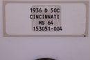 1936-D Cincinnati Silver Half  Commemorative., NGC MS-64.,