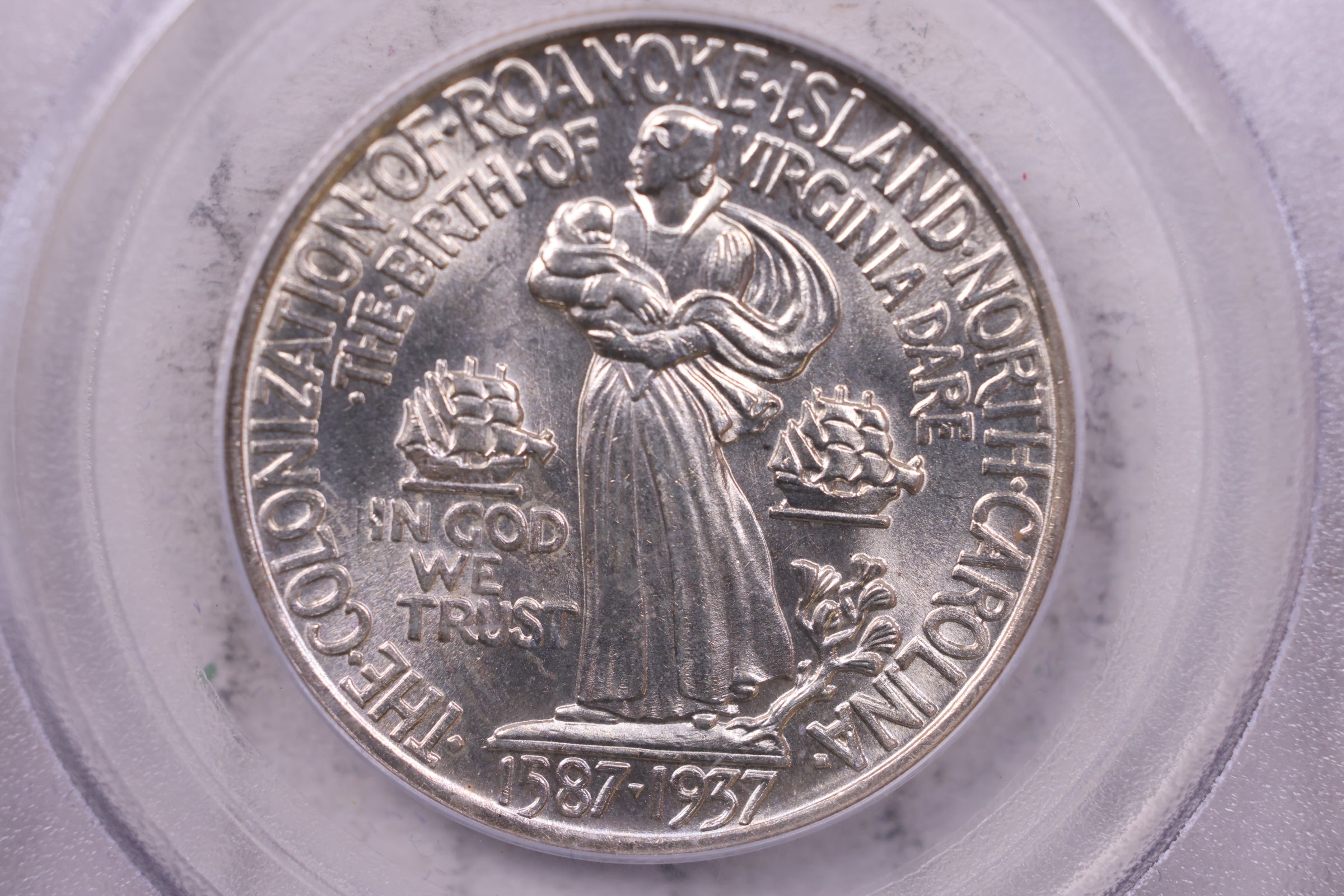 1921 Roanoke Silver Half Dollar Commemorative., PCGS MS-64., #520
