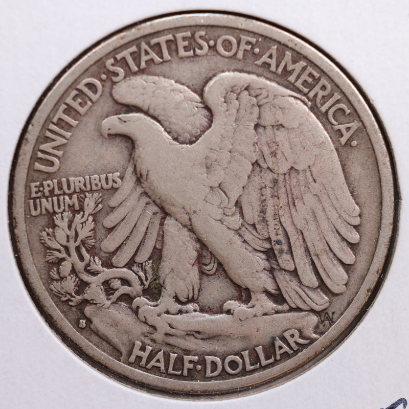 1934-S Walking Liberty Half Dollar, Very Fine Circulated Coin, Store