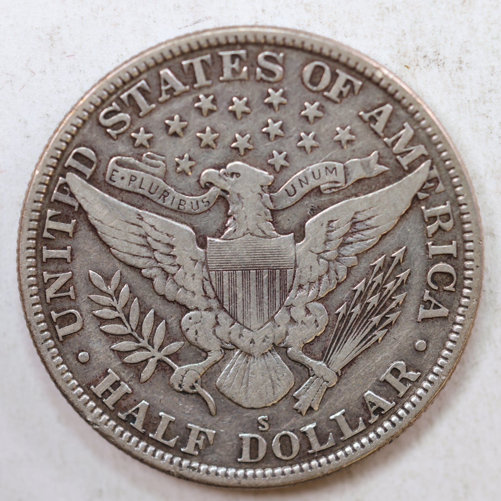 1915-S Barber Silver Half Dollar, Very Fine Circulated Coin, Store #HR0833