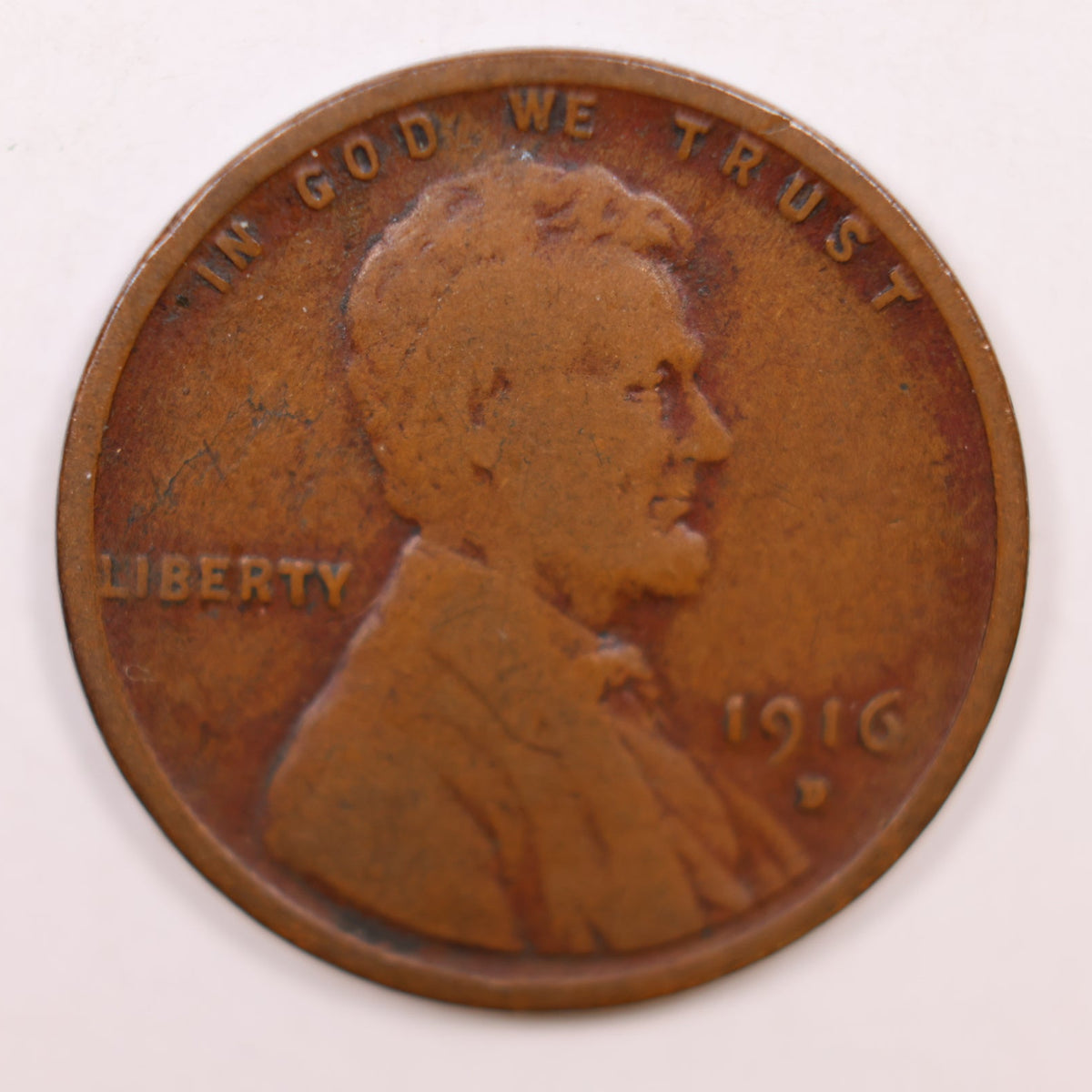 1916-D Lincoln Cent, Fine Circulated Coin, Store #CT1861