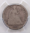 1864 Seated Liberty Half Dime, PCGS G-04, Civil War Year., STORE