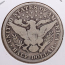 1906 Barber Half Dollar, Very Good+ Circulated Coin, Store