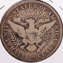 1906 Barber Half Dollar, Very Good+ Circulated Coin, Store