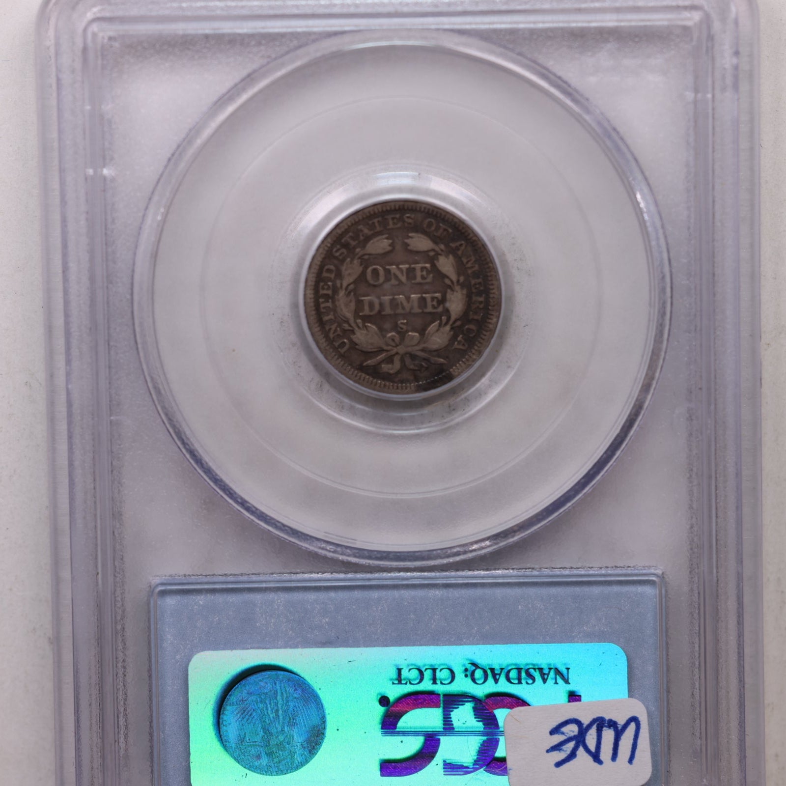 1858-S Seated Liberty Silver Dime, PCGS VF-20, Store Sale #GDE025.