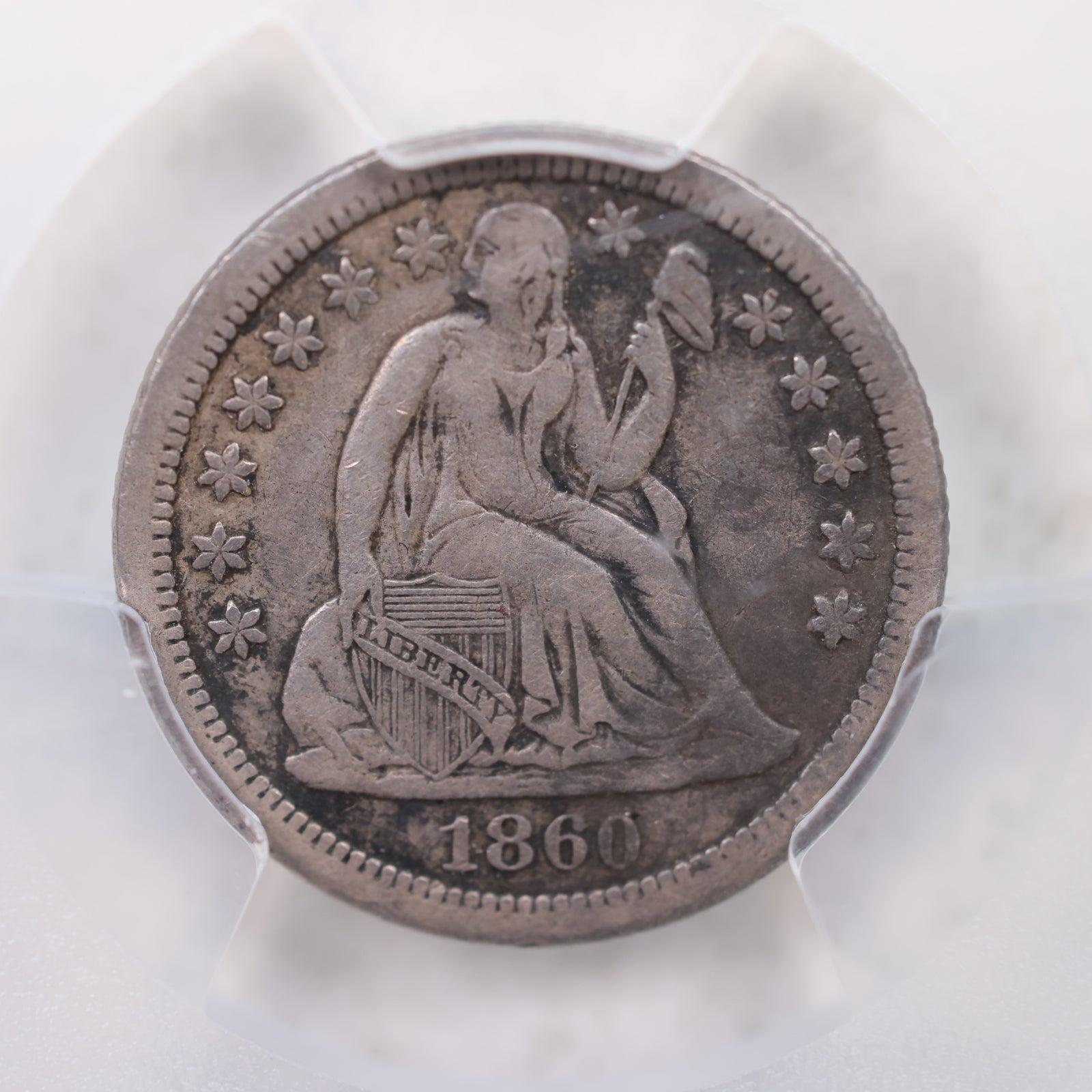 1860-S Seated Liberty Silver Dime, PCGS VF-25, Store Sale #GDE026.