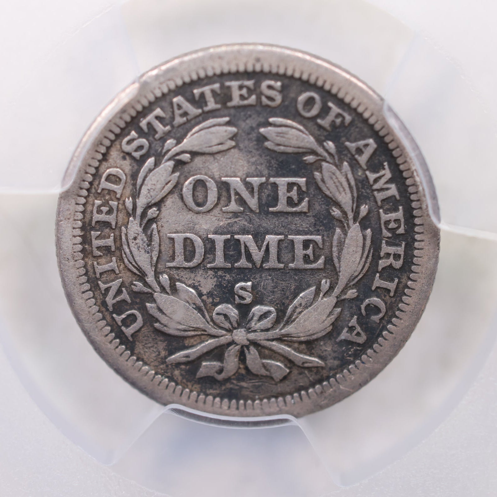1860-S Seated Liberty Silver Dime, PCGS VF-25, Store Sale #GDE026.