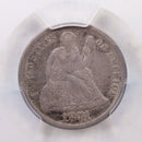 1871 Seated Liberty Silver Dime, PCGS VF-35, Store Sale