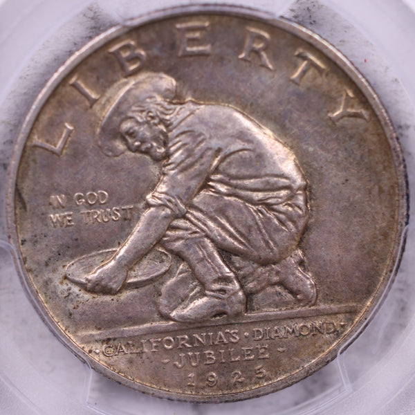 1925-S California Silver Half Dollar Commemorative., PCGS AU58., #GEC0015