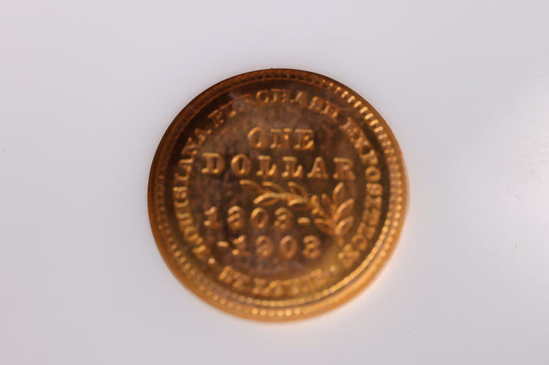 1903 Gold $1 Jefferson, Louisiana Purchase. NGC MS-66. Store