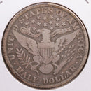 1907 Barber Half Dollar, Very Good+ Circulated Coin, Store