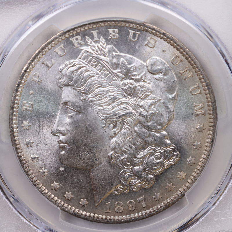 1897 $1, Morgan Silver Dollar, PCGS Certified MS-64, Store Sale
