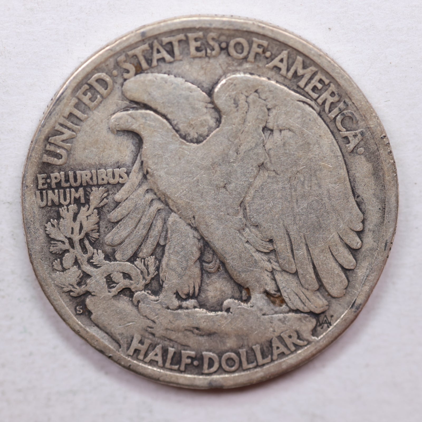1921-S Walking Liberty Half Dollar, Very Good Circulated Coin, Store #HR0967.