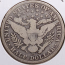 1907-D Barber Half Dollar, Good+ Circulated Coin, Store
