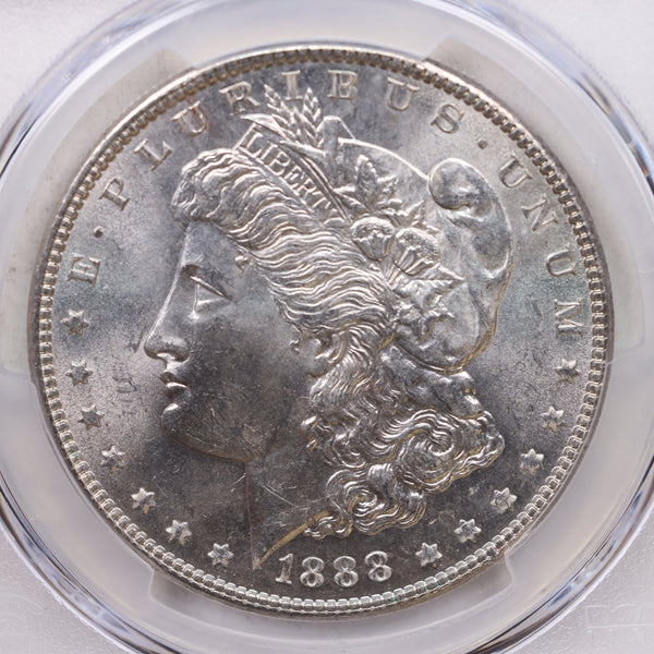 1888 $1, Morgan Silver Dollar, PCGS Certified MS-63, Store Sale #GDR0278.